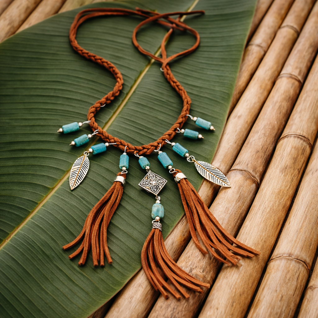 Ubud Spirit Flow turkio spalvos papuošalai